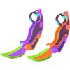 MagiDeal Giocattolo Carota Coltello di Plastica, Fidget Toys 3D Gravity Knife, Stampa 3D Fidget Knife Coltello Sensoriale, Sbavature, Resistenti alle Cadute, Viola Arancione