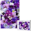 YWSOTRE Fiore viola,Puzzle in legno da 1000 pezzi per adulti e adolescenti