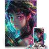 LKASGCBY Puzzle da 1000 pezzi per adolescenti Donna asiatica un drago Riduzione dello stress interessante Migliorare l'amore tra le coppie 75x50cm