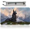 Four leaves MTG Playmat Size 60 x 35 cm Free Storage Bags Non-Slip Backing Printing, MTG Tappetino da gioco ideale per Card Game Enthusiasts TCG Playmat Mouse Pad (RIN and SERI, INSEPARABLE)