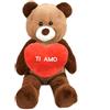Generico Orso Peluche Gigante 80 cm con Cuore "Ti Amo" 40 cm - Peluche Morbido, Idea Regalo Romantica