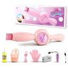 Shenrongtong Macchina Per Bolle Di Fumo, Creatore Di Bolle Magiche Con Luce Colorata, Soffiatore Automatico Di Sapone Ricaricabile, Bacchetta Elastica Per Per Feste, Spiagge, Matrimoni