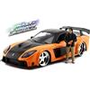 Jada Fast & Furious Han 1995 Mazda RX7 1:24 - Auto giocattolo da corsa, nota dalla serie cinematografica
