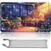 MilkPlaymat MTG Tappetino da gioco Premium XXL (60 x 35 cm), design fantasy ad alta risoluzione, tappetino in gomma antiscivolo per TCG/CCG/MTG (con zona, mtg50-9)