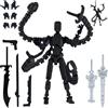 Generic Figura T13 Action montata e assemblata Robot articolato con più giunture Scultura da collezione per casa e ufficio