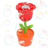 Generico Maker di bolle automatico, macchina a bolle di fiori | Batteria a bolla di rosa operata con luci a LED che cambiano colore - estivo estivo portatile a prova di perdite per matrimoni/compleanno/festa