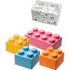 Zebrix XXL 25 mattoncini da costruzione in 4 colori speciali, grandi mattoncini in rosa, azzurro, arancione, giallo (25 pietre), per neonati e bambini, prodotti in Germania