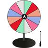 Generic Ruota - Ruota Girevole a 12 Slot | Gioco Fortune Spinningg con cancellabile a Secco | Pennarello | Frecce rotanti | Rainbow Spin per Vincere Gioco per fiere, carnevali e casa
