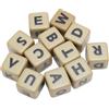 Generic Set di Lettere da Gioco a Dadini, Gioco Creativo in Inglese da Dadi di Plastica con Custodia per il Campeggio per il Campeggio