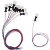 chiwanji 10x Modello Lampioni in Miniatura Ho Scala LED Giardino 1: 100 a, 1.3cm