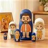 Soview Matrioska Personalizzata con Foto, Nesting Dolls in Legno Matrioske Bambole Matrioska Russa fino a 6 Persone Decorazioni Casa & Regalo per Famiglia Coppia Regali Natale