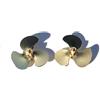 RCXCLXLH Coppia Eliche Ottone 19mm 3 Pale Per Modello RC Gunboat Sovietico 1204M, CW/CCW, Albero 2mm Accessori Navali
