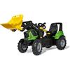 Rolly Toys 730094 rollyFarmtrac Deutz Agrotron 8280 TTV Pedale Veicolo (Incl. Caricatore rollyTrac, da 3 a 8 anni, sedile regolabile in lunghezza e altezza, pneumatici pneumatici), Groß
