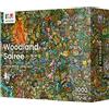 Evermade Woodland Soiree - A Hidden Message Mystery Jigsaw Puzzle for Adults - 1000 Pieces, Beautifully Detailed 20'' x 28'' Frameable Art