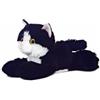 Aurora 12743 - Peluche Gatto, 15 cm, Bianco/Nero