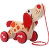Generico Cucciolo da trascinare -15 cm Camminatore in legno per bambini che impara, attività, design in legno liscio, trainer per l'equilibrio | Giocattolo cognitivo per cani per lo sviluppo della s