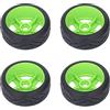 RiToEasysports Pneumatico da 4 Pezzi, Ruote 1/8 GT RC Pneumatici da Corsa su Strada con Presa Forte Resistenti all'Usura su Ruote da Strada con Adattatore da 17 Mm Alberi Ammortizzatori