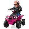 RELAX4LIFE Macchina Elettrica per Bambini, Veicolo a Batteria 12V con Luci LED, 2 Velocità, Clacson, Musica, Sedile Ampio, Veicolo Giocattolo a 4 Ruote per Bambini e Bambine 3 Anni + (ROSA)