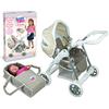 Teorema Giocattoli Teorema 74199 - Carrozzina in Metallo con Navicella Porta Bebe' Estraibile