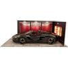Generisch Parcheggio in miniatura - miniatura auto showcase, modello di parcheggio LED stampa a forma di 1/24 | Collezione Garage di modelli di auto per camera da letto
