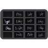 Feldherr HS040BBB07 Vassoio in Schiuma da 40 mm Compatibile con 16 Piccole Miniature di Ciotole di Sangue - Edizione 2016