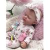 MYREBABY Bambola realistica in miniatura in silicone per tutto il corpo, 17,8 cm, sembra una vera mini palma appena nata, realistica, con vestiti e accessori per l'alimentazione