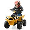 RELAX4LIFE Macchina Elettrica per Bambini, Veicolo a Batteria 12V con Luci LED, 2 Velocità, Clacson, Musica, Sedile Ampio, Veicolo Giocattolo a 4 Ruote per Bambini e Bambine 3 Anni + (GIALLO)