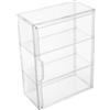 MUSISALY Vetrina Espositiva in Acrilico Trasparente per Modellini e Miniature, Scatola Magnetica Impilabile, Resistente alla Polvere, Design Moderno ed Elegante per Arredamento Casa