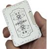 JTYEBY Dadi Meccanici, Creative Mechanical Dice, Lanciadadi, Fidget Dadi, Fidget Slider Toy, Metal Poker Fidget Slider Giocattoli per Adulti Fidget (Argento)