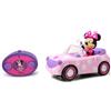 Jada - Radiocomando Minnie Roadster Racer, 253074001, +3 anni, cm 19, funzioni avanti-dritto e indietro-curva, licenza ufficiale Disney
