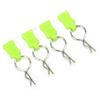 Dilwe Clip per Scocca RC + Set di Staffe di Montaggio, Perno di Sicurezza, Accessori in Lega di Alluminio Ricambi Auto Adatti per 1/5 1/8 (Giallo Verde)