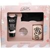 Ladot La Dot C156608 - Set cosmetico per tatuaggi temporanei, con timbro a fiore, inchiostro per tatuaggi, tampone per inchiostro e strass colorati