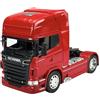 Generisch Welly Modello Auto Compatibile con Scania V8 R730 2 assi Rosso 1/32 1:32 Metal Model Auto Die Cast Nuovo in scatola