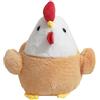 SHANGMAOYO Peluche di Pollo, Pulcino, Gallina Giocattolo, Gallo Carino Farcito, Soffici Regali di Animali 20cm (Kaki)