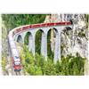 MyPuzzle.com MyPuzzle Il Treno Del Ghiacciaio Bernina Express Sul Viadotto Landwasser Nelle Alpi Svizzere - Premium 500 Pezzi Puzzle - MyPuzzle Collezione speciale di Puzzle Galaxy