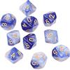 Aurgiarme 10 dadi poliedrici D10 a 10 facce per il gioco 15 mm RPG Festa Famiglia Kid Gioco Domestico Gioco di ruolo Set di dadi