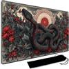 MPLRC PLAYMAT, Tappetino da gioco MTG, con custodia nera, dimensioni 60 x 35 cm, con zone, bordi cuciti, tappetino per carte collezionabili, mouse pad in gomma liscia TCG (Senza zone, 3)
