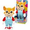 Giochi Preziosi Me Contro Te - Cico Ballerino 35 cm, Cico morbido peluche ch balla e canta sulla canzone originale dei Me Contro Te, per bambini a partire da zero mesi, Multicolore, MEC71000