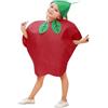 Generico Vestito Carneval Cibo Bambino Vestiti Frutta Costume Fragolavestiti per Bambino Bambina Costumi di Frutta Verdura per Halloween Carneval Cosplay Spettacoli E Feste Costumi (Red-i, One Size)