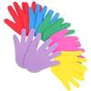 minkissy 6 Paia di Marcatori da Pavimento in Plastica Antiscivolo a Forma di Mano per Attività Sensoriali in Asilo, Strumento Interattivo per Apprendimento e Gioco