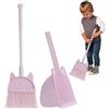 Generic Set di scopa e paletta per bambini, giocattolo per simulare la cucina, piccolo strumento per la casa con manico lungo, kit di scopa leggera per bambini per fingere di giocare a casa e aula