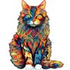 Nankoyal Puzzle In Legno Per Adulti, Puzzle In Legno A Forma Di Gatto, Puzzle In Legno A Forma Di Gatto Maine Coon Per Adulti, 300 Pezzi, Puzzle In Legno Per Adulti, Puzzle A Forma Di Animale Unici