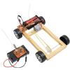 FUNOMOCYA Auto Ruote Motrici Piccolo DIY per Ragazzi Giocattolo Educativo di Tecnologia e Costruzione Senza Batterie Progetto Scientifico e Sviluppo Pratico