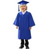 Generic 2026 Toga Laurea Bambini Set con Toga Accademica, Cappello Tocco e Nappa, Costume Uniforme per Cerimonia Diploma Asilo Scuola Materna e Primaria Diplomino Foto Ricordo Outfit (Blu scuro, 7-8 anni)