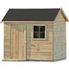 Arredo Stock Casetta da giardino per bambini in legno Domus Mattia, 161x127x158 cm.