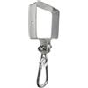 OTITU Set di 2 Ganci per Altalena con Moschettone 90x90mm Ganci A Manica Collare per Altalena - Moschettone Quadrato Supporto per Gancio Gancio per Travi O Legni Quadrati Supporto