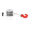 Tbest Servo Winch, Alta Resistenza e Durata, Accessori per Auto RC, 25T, Ruota in Alluminio Argento e Rosso, for Rc Crawler, e Veicoli da Competizione