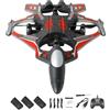 SZLIFE Aereo telecomandato RC Leggero, Fissa con Rotazione a 360°, Giocattolo Volante per Esterni, Regalo per Bambini, Adolescenti e Adulti, Rosso 3 Batteria