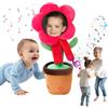 MYDYYO Fiore Danzante con Viso Personalizzato,Giocattolo Girasole Parlante Danzante Personalizzato,Ripete ciò che Dici,si Collega Tramite Bluetooth per Riprodurre Musica,Regali Divertenti Personalizzati