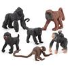 JOKFEICE 6 statuette di piccole scimmie realistiche figure di animali giocattoli educativi precoci progetto scientifico regalo di compleanno di Natale per bambini